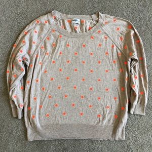 Madewell neon polka dot sweater